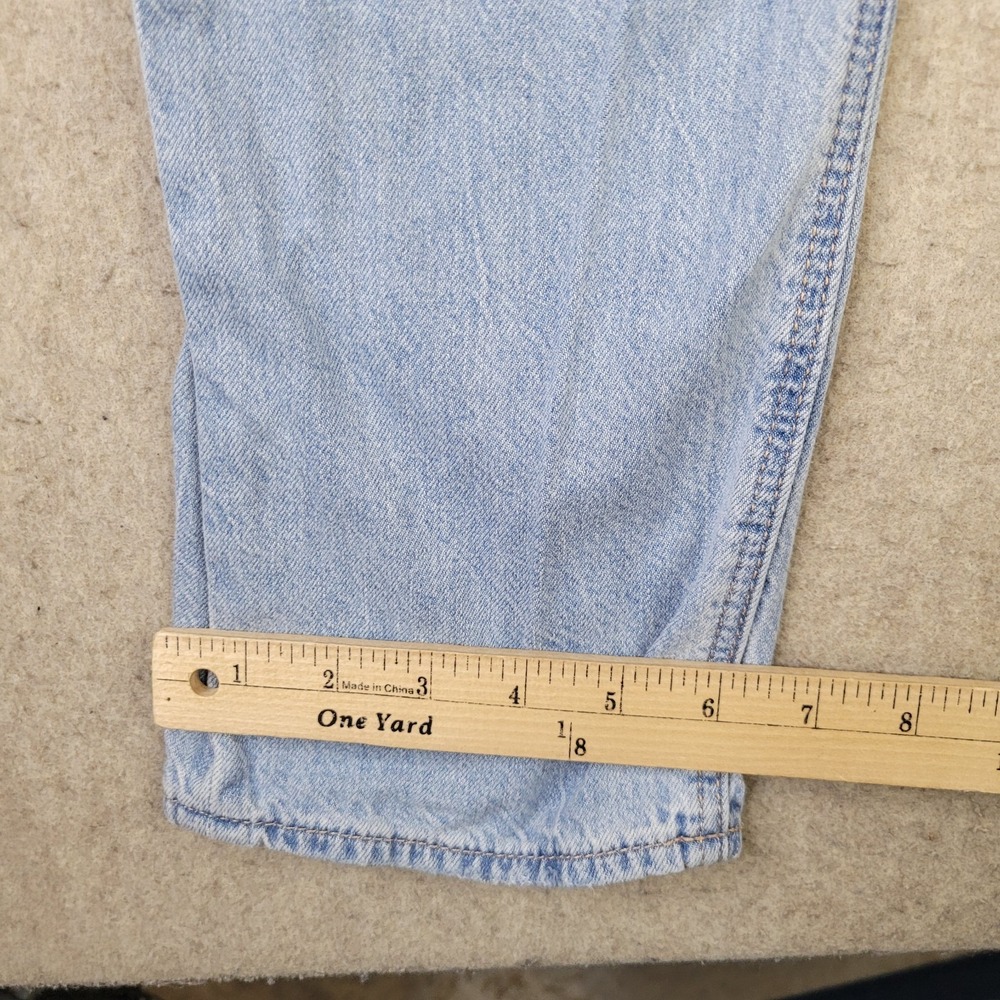 American Eagle Outfitters Jeans Size 8 Tomgirl Button Fly Distressed Light Wash - Picture 7 of 9